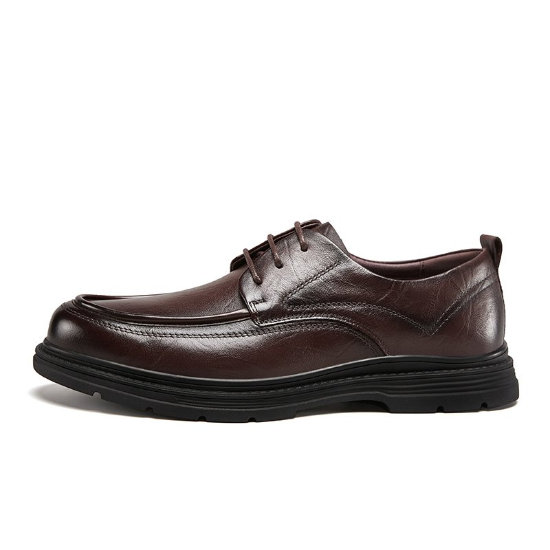 Male Popular new very real leather Man made new stylish trendy shoes classic leather boots