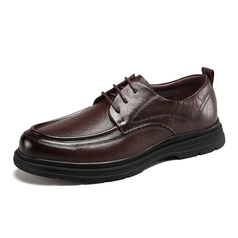 Male Popular new very real leather Man made new stylish trendy shoes classic leather boots
