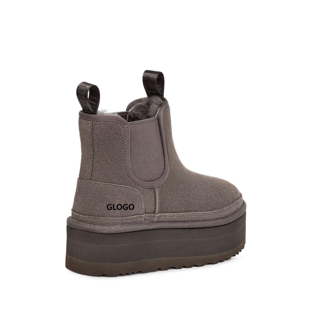 QY9051 2024 Designer Brand Women Snow Boot Thick Soles Large Size non-slip Women Winter Snow Boots