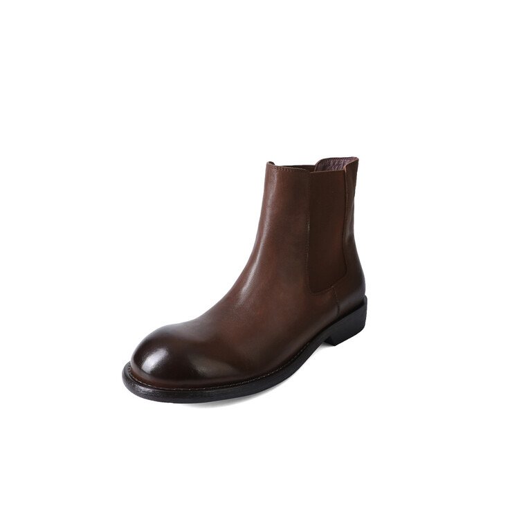Wholesale hot sale genuine leather round toe knee boot upper can be removed long boot for women