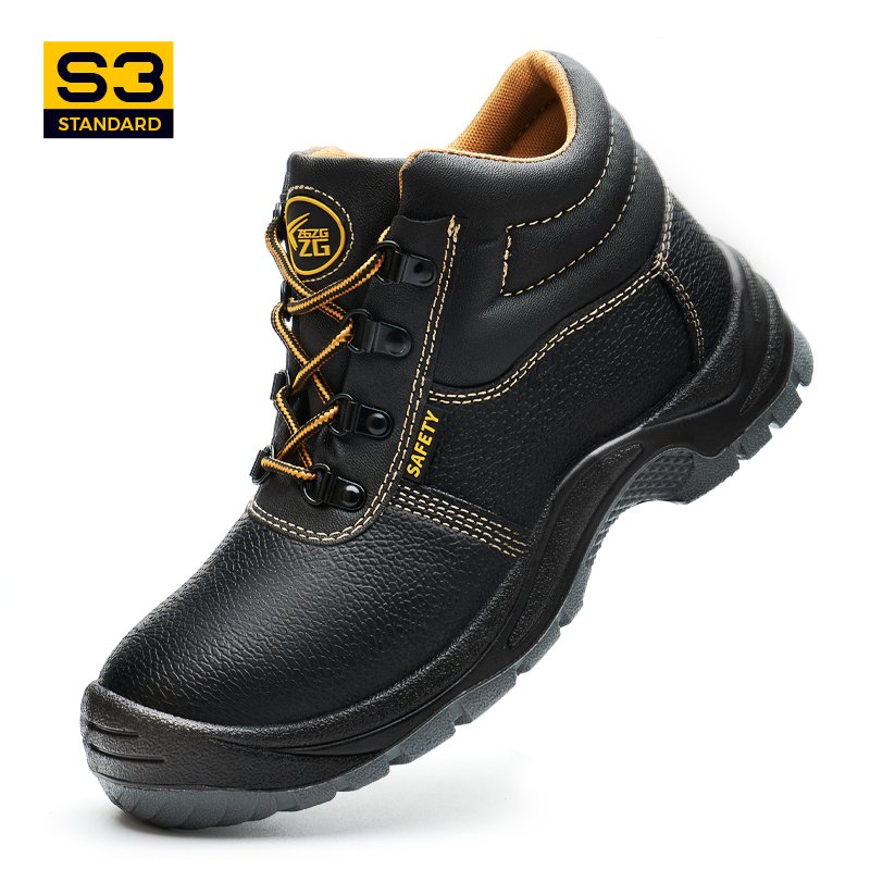 Professional Factory PU Steel Toe Men's Shoes Construction Safety Boots