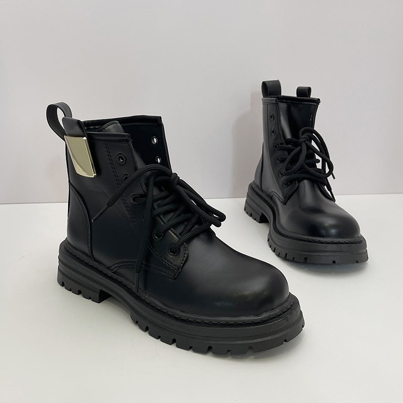 Hot Selling Casual Ankle Boots Comfortable Waterproof Shoes Women Lace up Boots