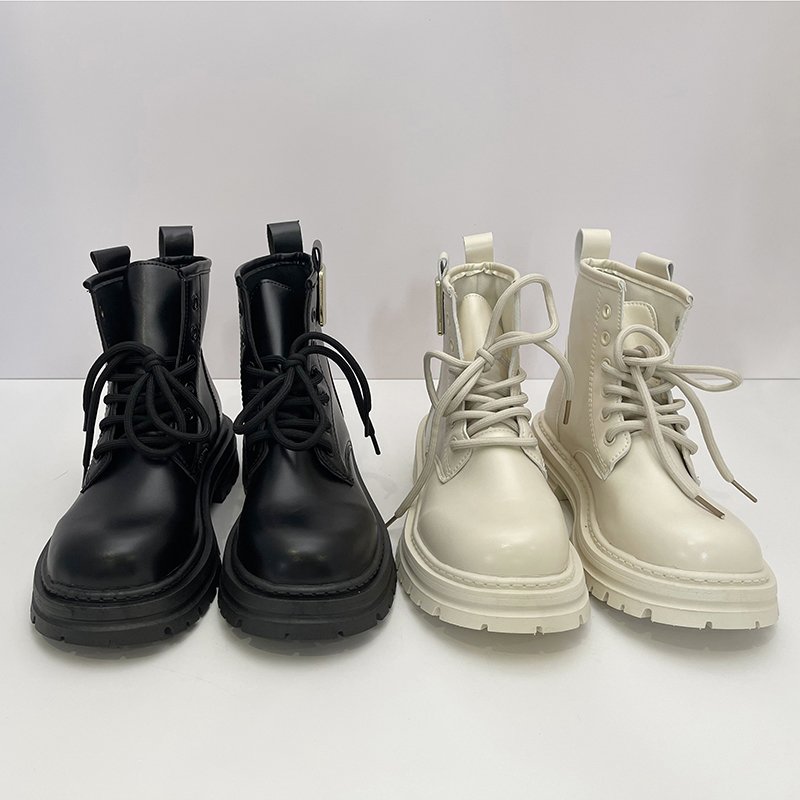 Hot Selling Casual Ankle Boots Comfortable Waterproof Shoes Women Lace up Boots