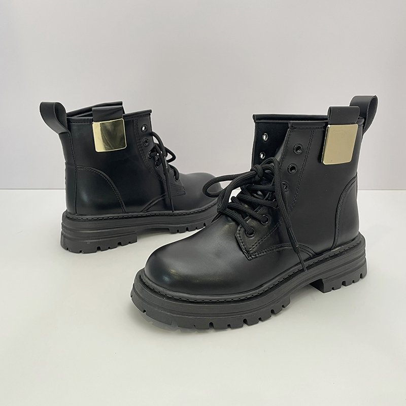 Hot Selling Casual Ankle Boots Comfortable Waterproof Shoes Women Lace up Boots