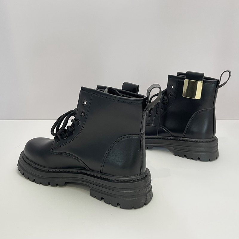 Hot Selling Casual Ankle Boots Comfortable Waterproof Shoes Women Lace up Boots
