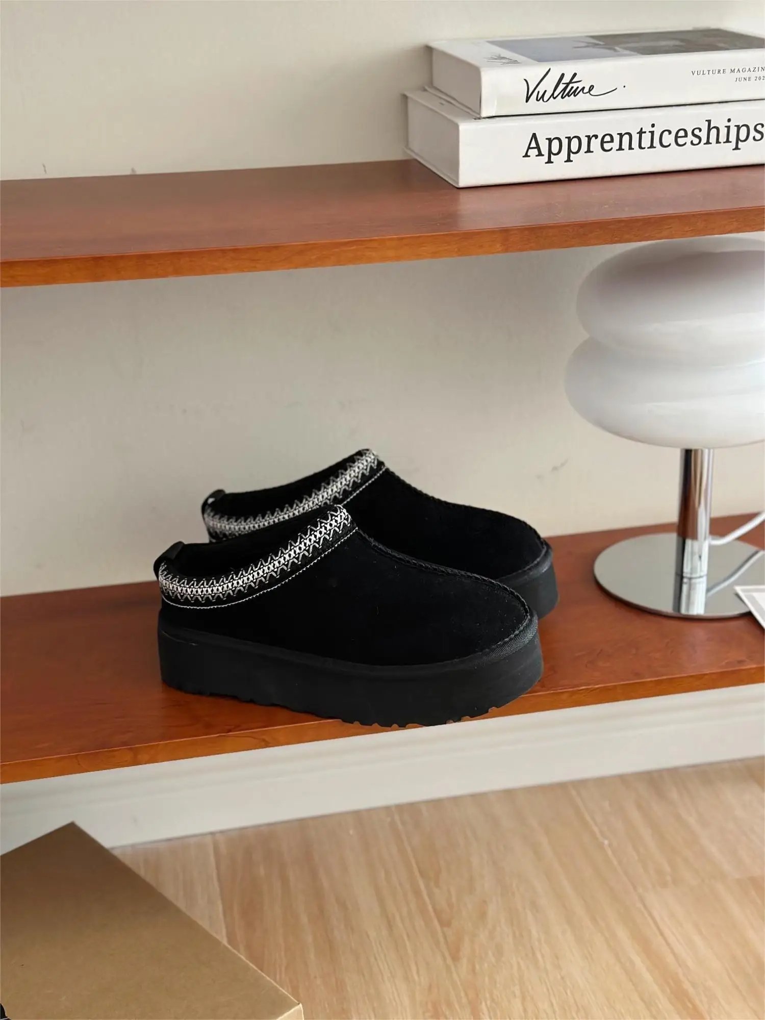 Luxury Thick Flat Boots Warm Soft Winter Leather Slides Designer Original Women Snow Boots