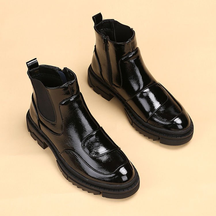 Europe and the United States fashion men's ankle boots casual cowboy short leather boots