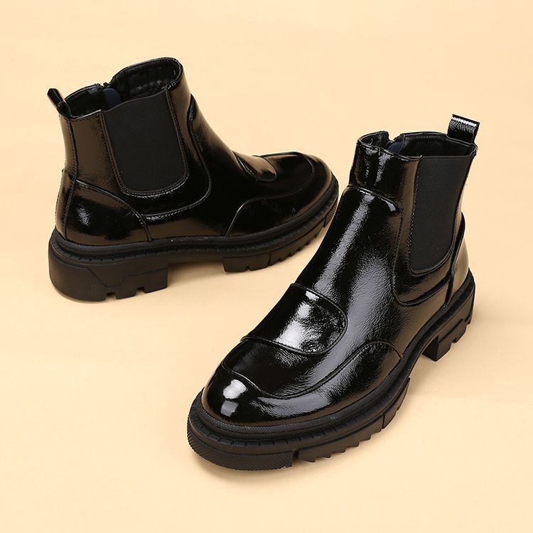 Europe and the United States fashion men's ankle boots casual cowboy short leather boots