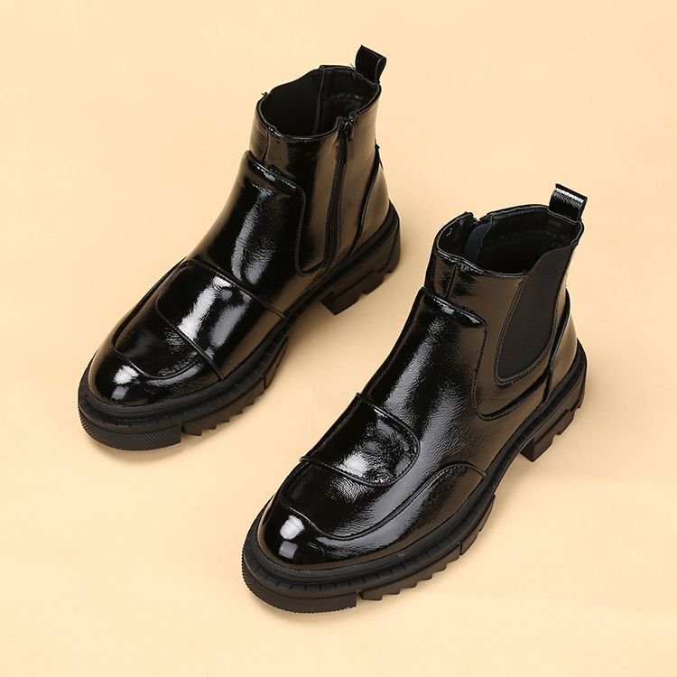 Europe and the United States fashion men's ankle boots casual cowboy short leather boots