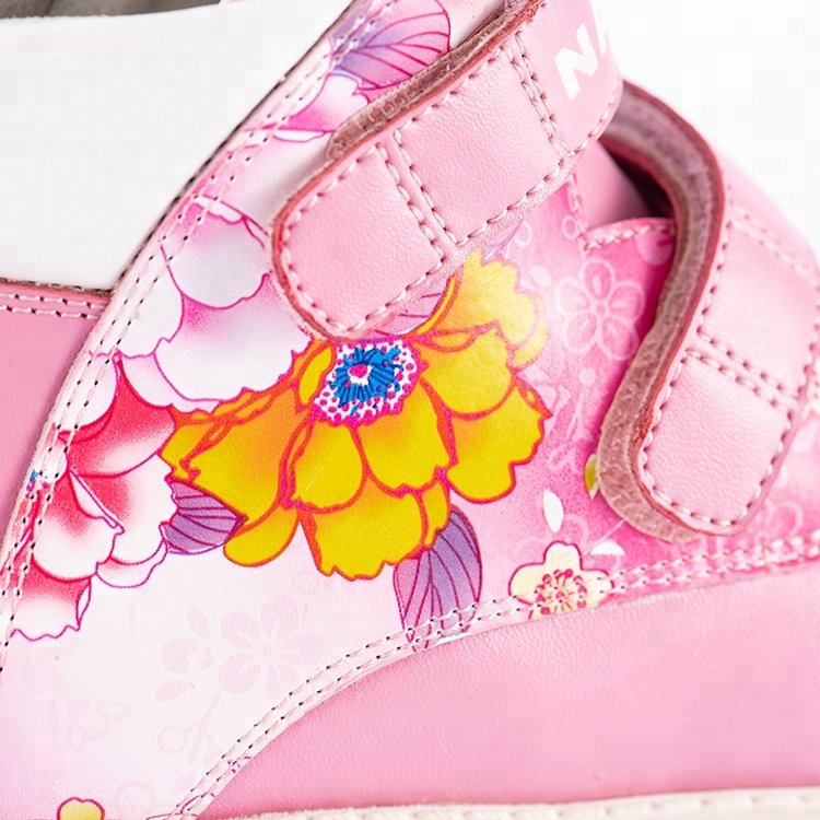 winter orthopedic children ankle boots with natural fur for lovely girls