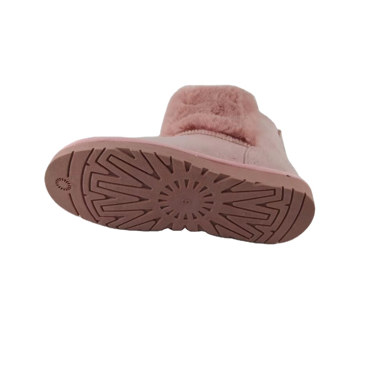 Ladies Fur Winter Boots Women Winter Fashion Boot Snow Boot China Supplier Custom Logo Pink Carton Faux Suede Plush Unisex Solid