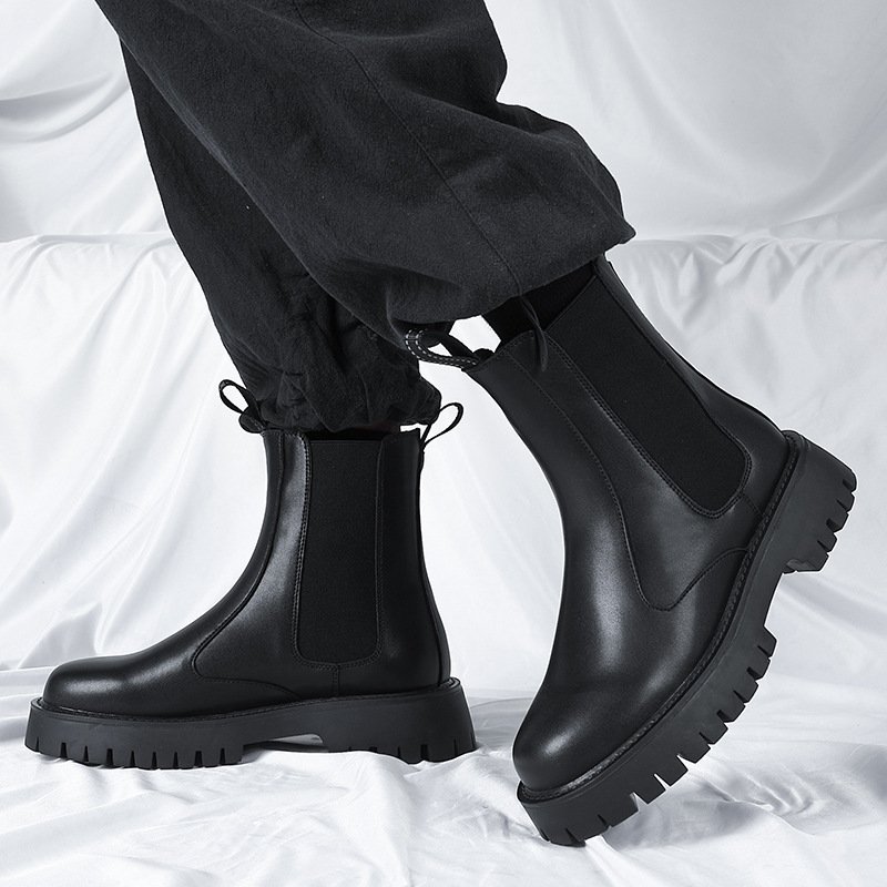 Custom Logo New Arrival Chelsea Boots for Men Casual Genuine Leather Boots
