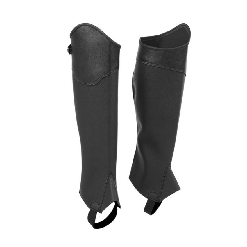 High Quality Custom synthetic Fit Premium Leather Half Chaps Women Knee-High PU Boots Cover