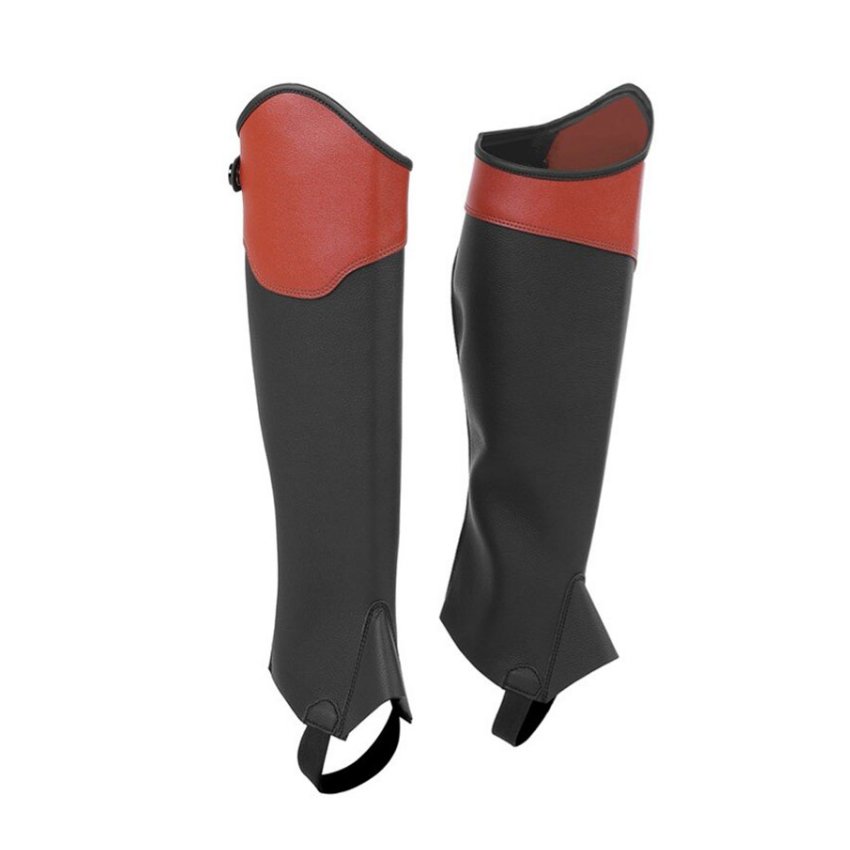 High Quality Custom synthetic Fit Premium Leather Half Chaps Women Knee-High PU Boots Cover