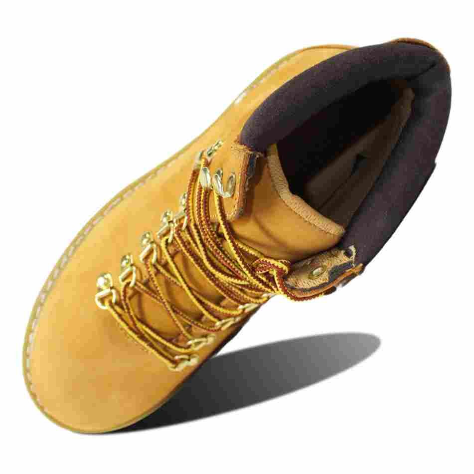 fashionable impact resistant lace-up nubuck leather brown steel toe safety boots