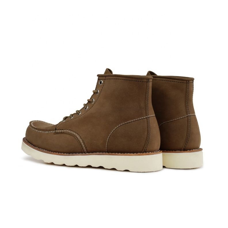 Goodyear Winter Boots Men's Genuine Leather Work Boots Winter Shoes Lace-Up Closure Breathable Height Increasing Western Style