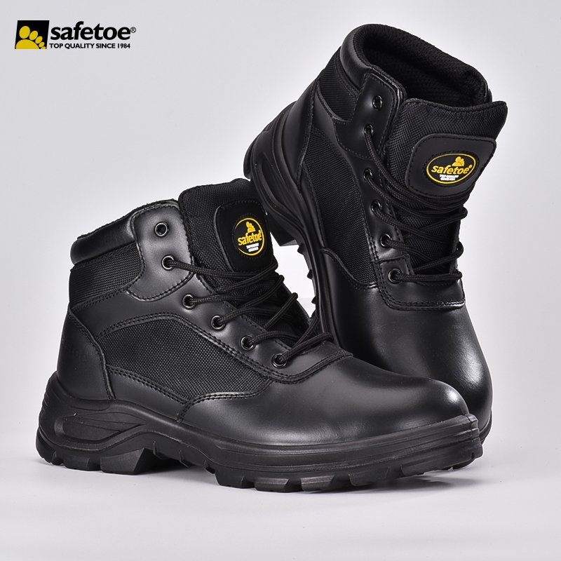 Best Security & Tactical Shoes Steel Toe Safety Boots for Guard Mens