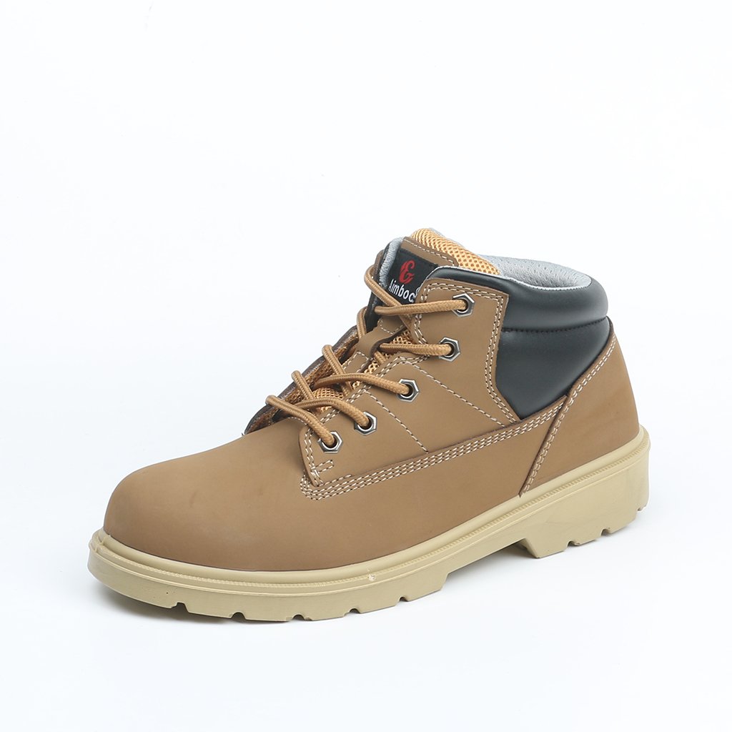 manufacturer factory custom brown split nubuck safety boot for men steel toe slip resistant Anti-smashing s3 SRC waterproof