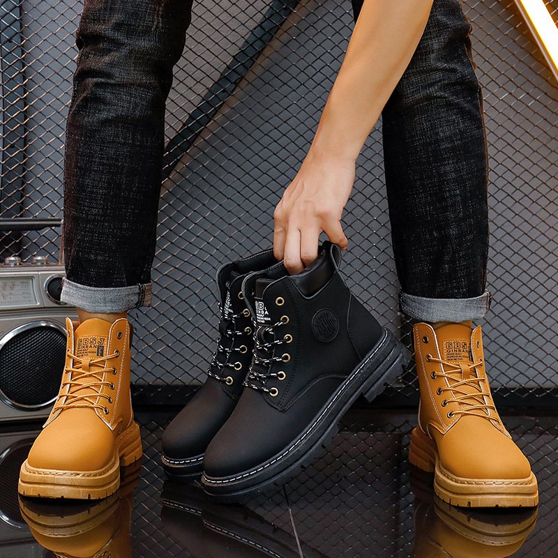 Keleeti design stylish leather shoes for men boots outdoor leather boots for men boots for men shoes leather