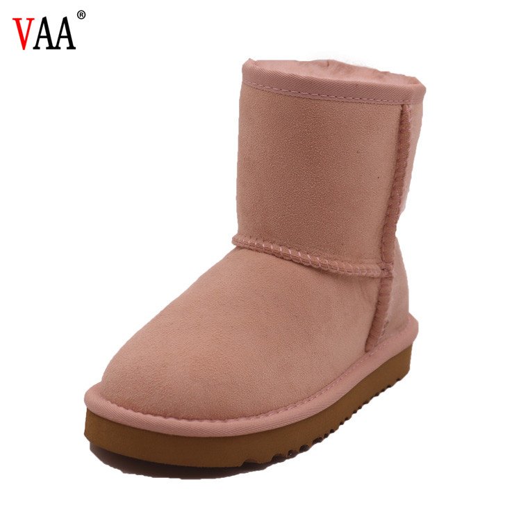 CF-43 Winter Factory Direct Discount Kids Snow Shoes, Real Leather Cute Winter Children Boots