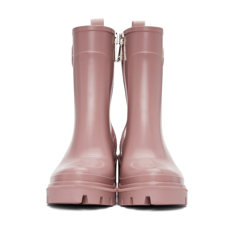 2024 Custom Brands Waterproof Casual Ankle Boots Ladies Pink Chunky Platform Rain Boots PU Rubber Sole Women's Girls' Shoes