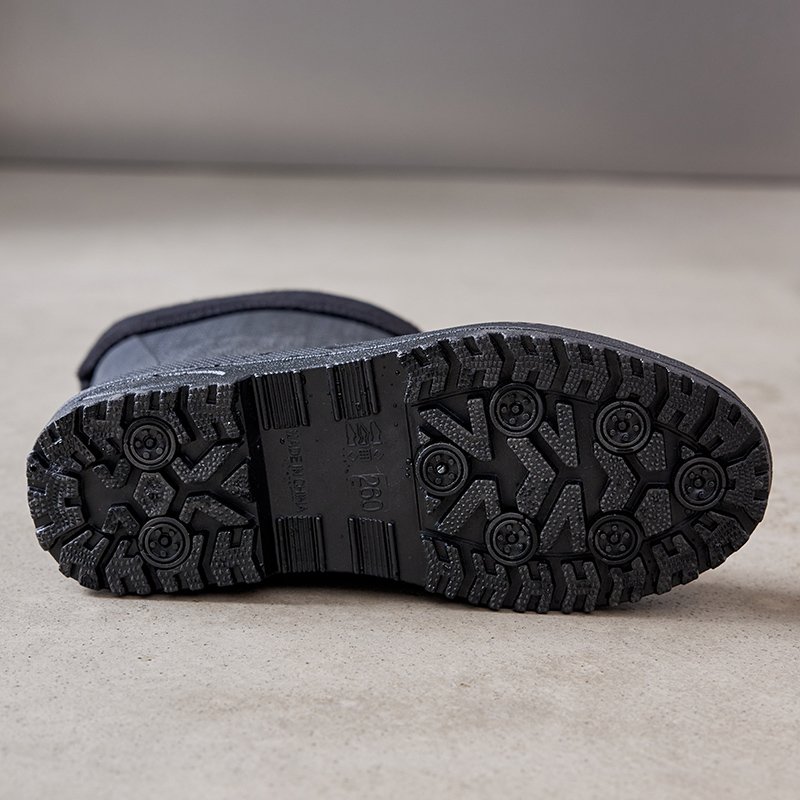 Fashion Waterproof PVC lightweight Rain Boots Mid-Calf Warm Lining with Anti-Slip Rubber round Toe for Winter Summer Autumn