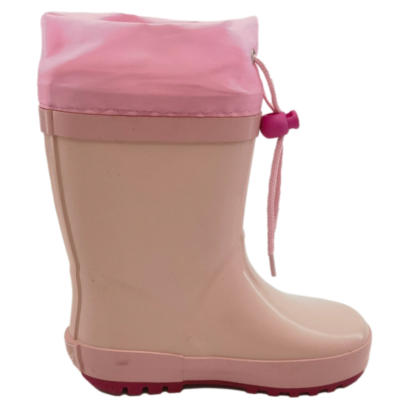 Girls Pink Nylon Band Solid & Printed children Rainboots for Toddlers and Kids rubber rain boots for garden