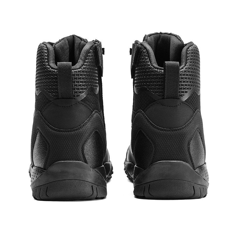 New 2024 high quality lace ankle boots for men genuine leather outdoor combat shoes lace-up export USA big size 47 brand