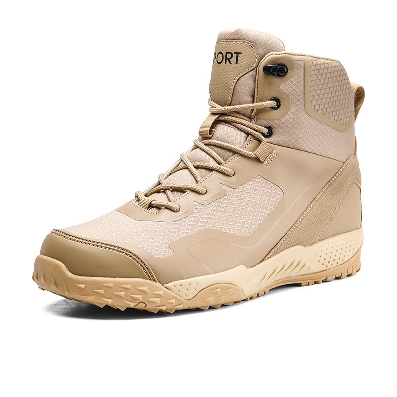New 2024 high quality lace ankle boots for men genuine leather outdoor combat shoes lace-up export USA big size 47 brand