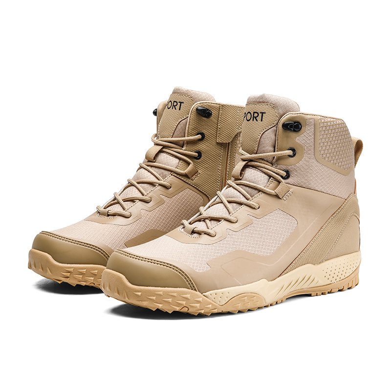 New 2024 high quality lace ankle boots for men genuine leather outdoor combat shoes lace-up export USA big size 47 brand