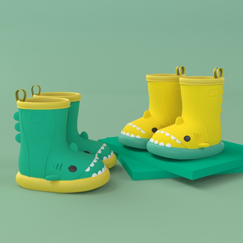 botas de tiburon Water Shoes botas de lluvia Outdoor Anti-Slip Children Rain Shark Boots