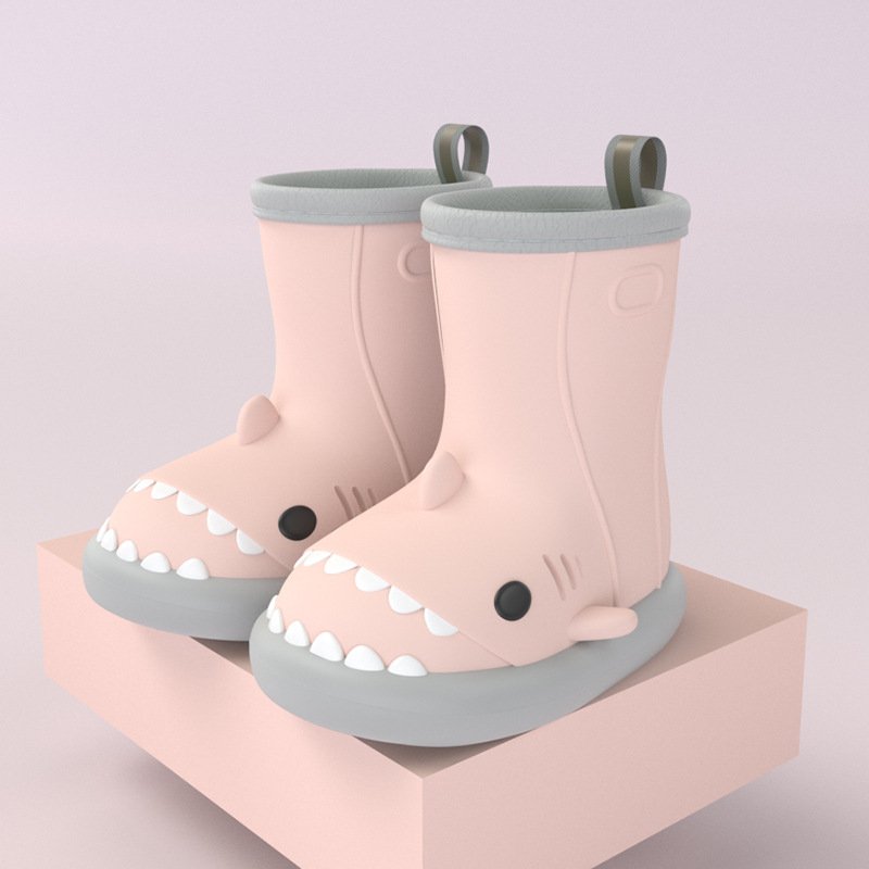 botas de tiburon Water Shoes botas de lluvia Outdoor Anti-Slip Children Rain Shark Boots