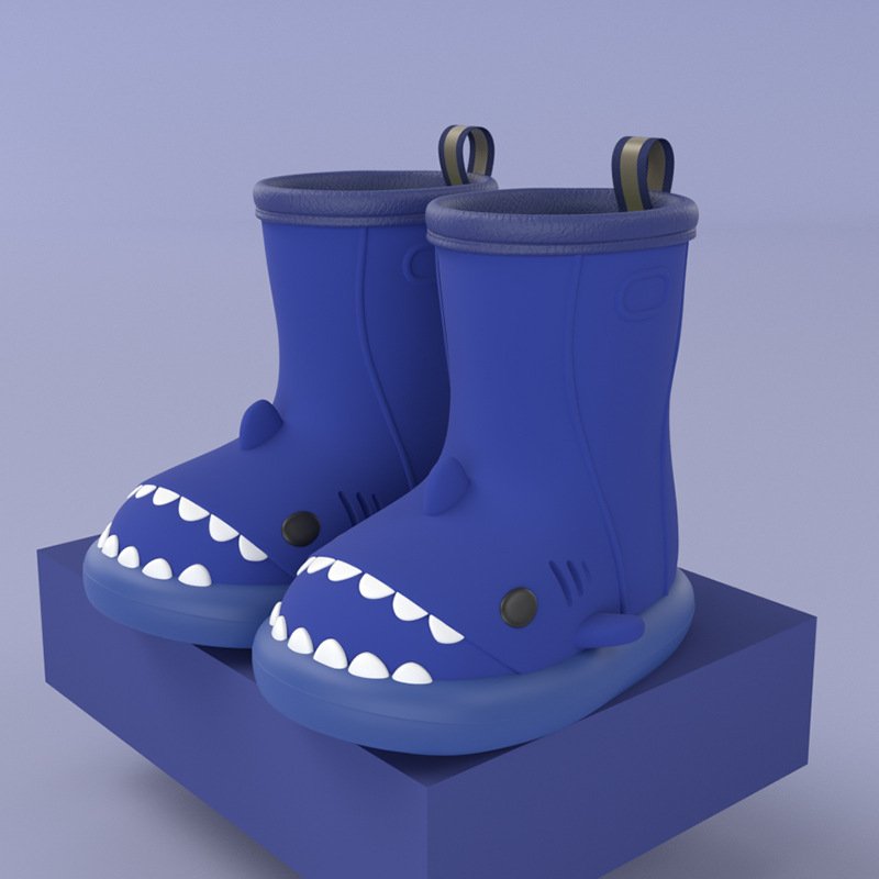 botas de tiburon Water Shoes botas de lluvia Outdoor Anti-Slip Children Rain Shark Boots