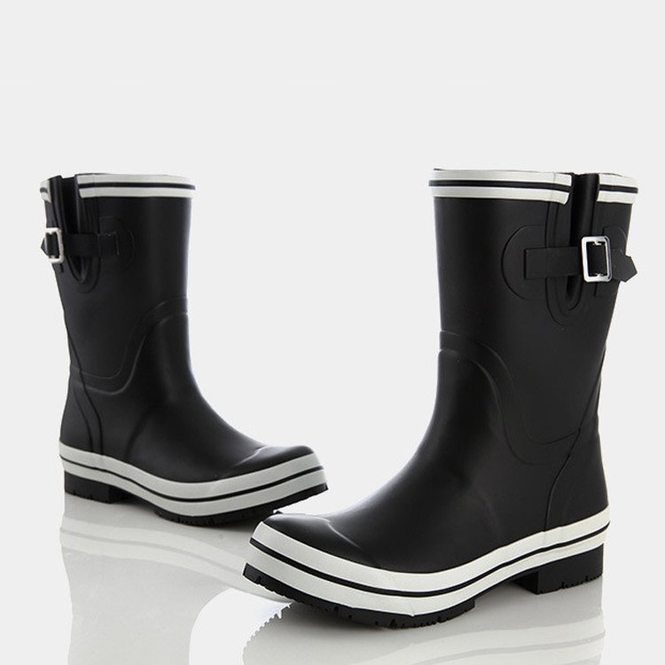 Custom Women Rubber Outdoor Waterproof Safety Ladies Comfortable Gumboots Rain Boots