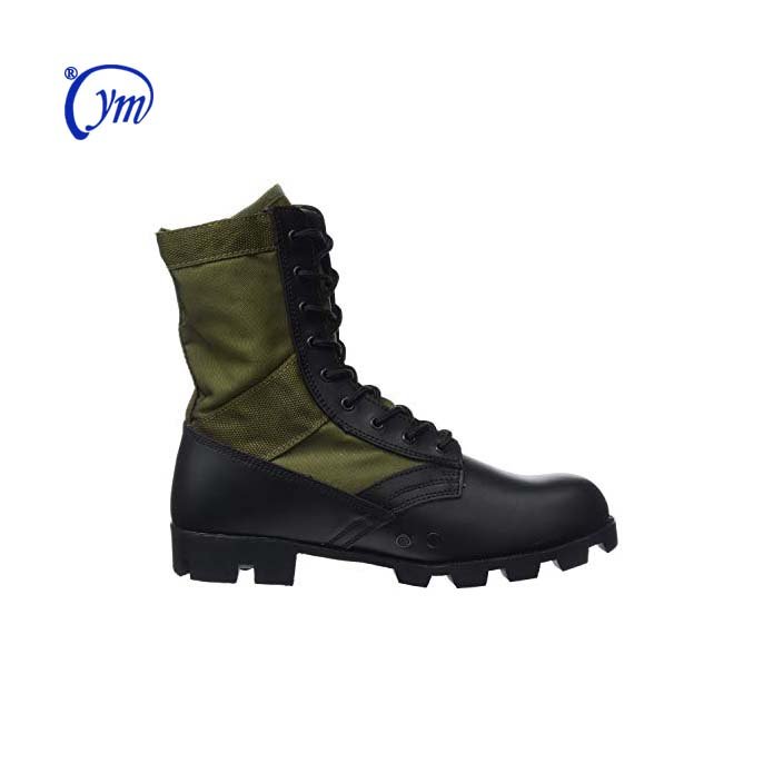 Stock Promotion Waterproof Genuine Cow Leather Anti-Slip Men Safety Desert Tactical Boots