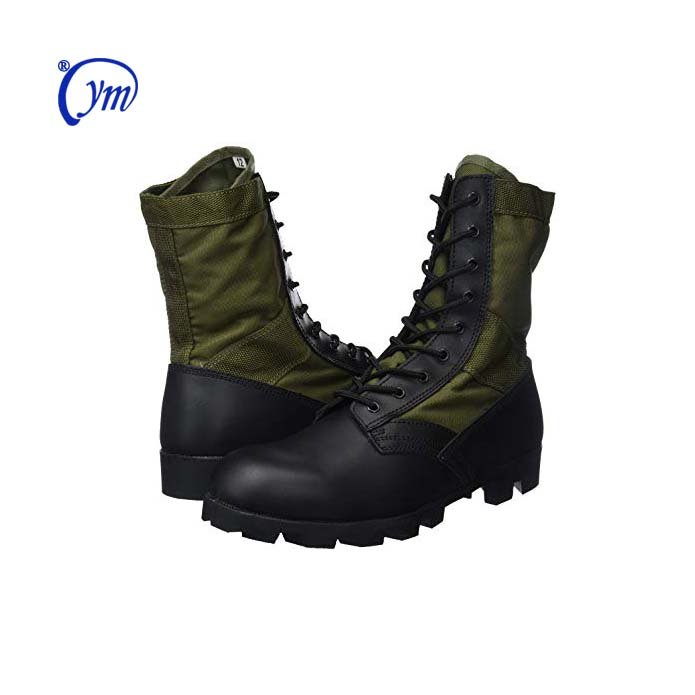 Stock Promotion Waterproof Genuine Cow Leather Anti-Slip Men Safety Desert Tactical Boots