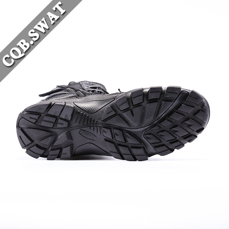 Black Breathable Tactical Boots With Lace Up