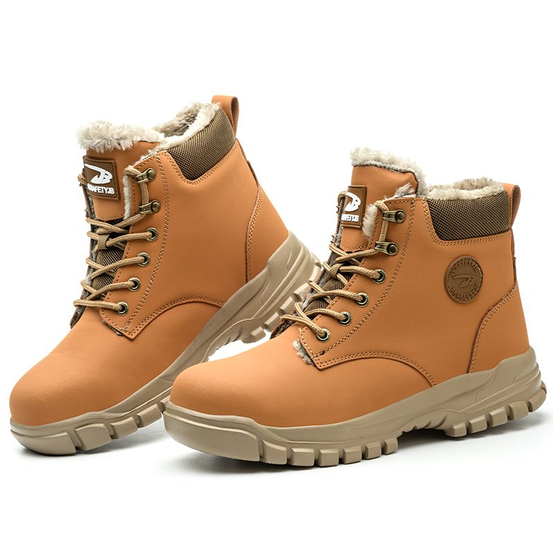 Hot sale OEM security high cut safety shoes construction hard work boots for winter