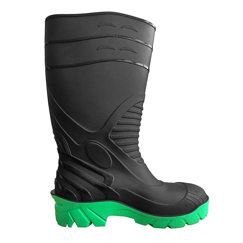 Anti-slip Mens Industry Work PVC Wellington Safety Gumboots Rain Boots
