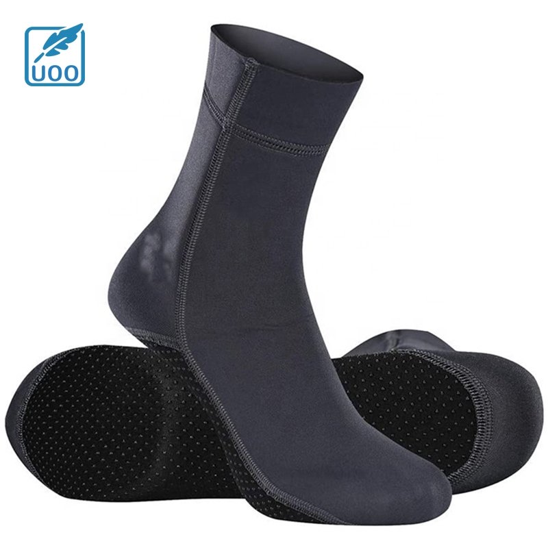 UOO Factory Price OEM High Quality Anti-slip Diving Socks 3mm Neoprene Beach Water Socks Anti Slip Wetsuit Boots