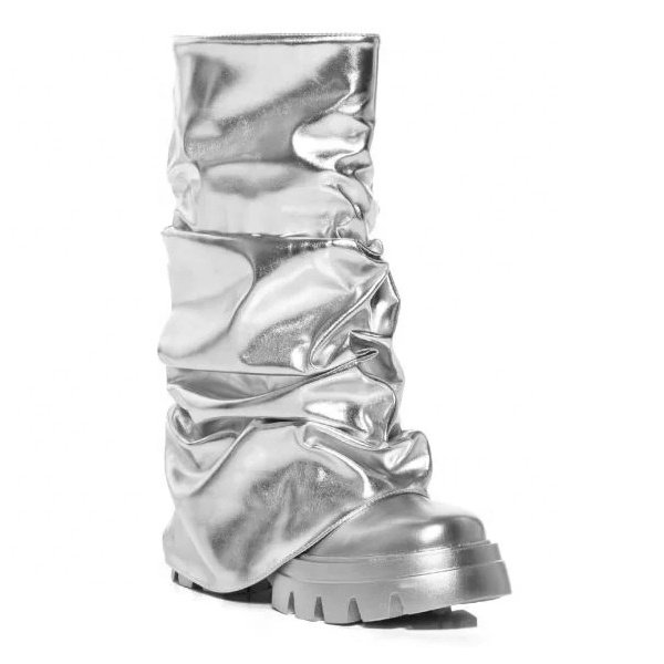 Fashion sliver ankle sneaker boots womens new design shoes
