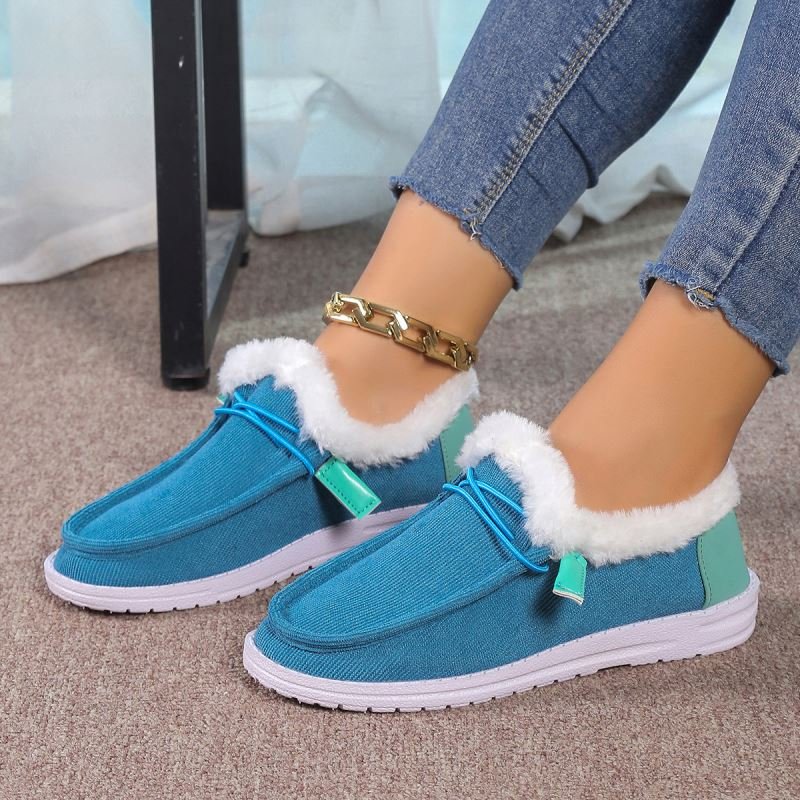 Factory Direct Wholesale Winter Warm Sheepskin Fur Boots Waterproof Furry Uggh Snow Boots For Women