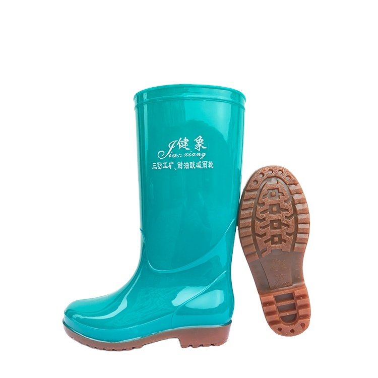 Industrial Waterproof Women Boots Pvc Farmer Green Knee High gumboots Safety Rain Boots
