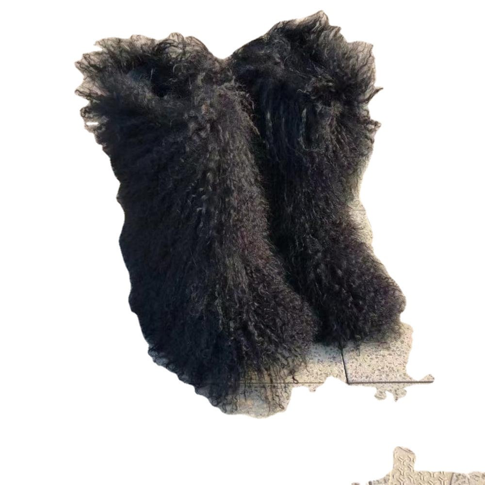factory good quality cheap tall fur boots