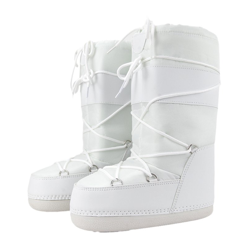 New design fashion snow boots long cut waterproof winter warmly walking shoes for outdoor
