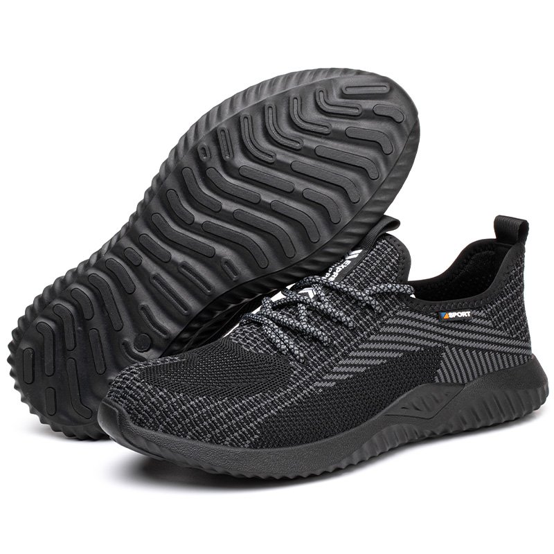LIGHT BEARER 9009 Breathable Sport Steel Toe Men's Work Boots For Security Work Labor Protection Shoes Zapatos De Seguridad