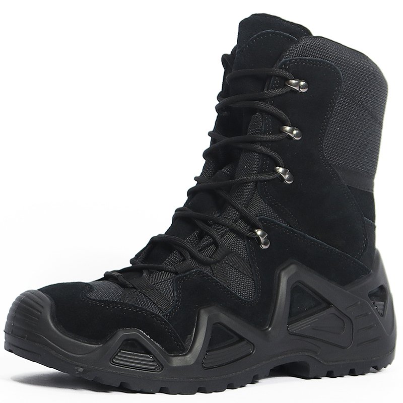 Waterproof Leather Outdoor Outdoor Hiking Training Climbing for Menombat Desert Boots Training Black Mens Tactical Boots