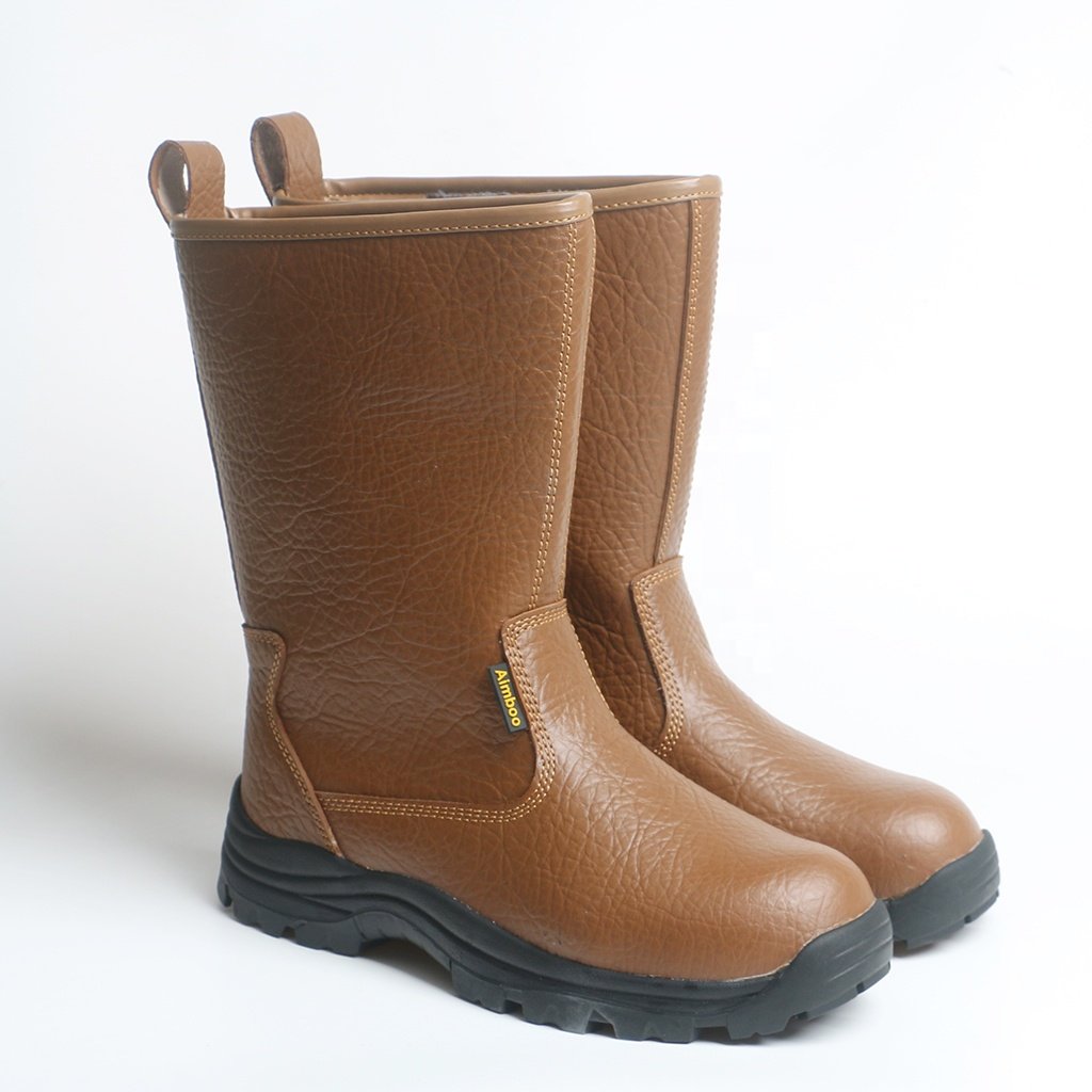 manufacturer factory custom safety shoes for men steel toe boots leather slip resistant waterproof stab resistant s3 wholesale
