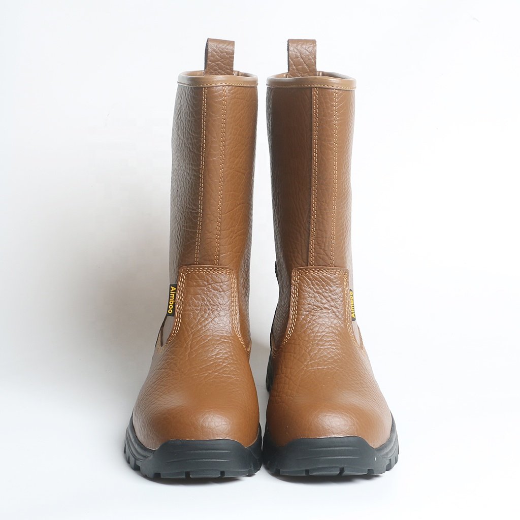 manufacturer factory custom safety shoes for men steel toe boots leather slip resistant waterproof stab resistant s3 wholesale