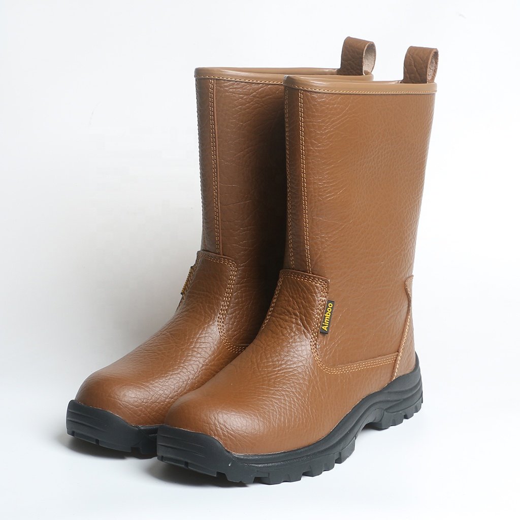 manufacturer factory custom safety shoes for men steel toe boots leather slip resistant waterproof stab resistant s3 wholesale